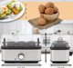 PROFI COOK Βραστήρας αυγών PC-EK 1275, μαύρο / ασημί, 400 Watt έως 8 αυγά, λειτουργία ομελέτας/ποσέ, ανοξείδωτο περίβλημα, - 1 τεμάχιο (501275)