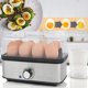 PROFI COOK Βραστήρας αυγών PC-EK 1275, μαύρο / ασημί, 400 Watt έως 8 αυγά, λειτουργία ομελέτας/ποσέ, ανοξείδωτο περίβλημα, - 1 τεμάχιο (501275)