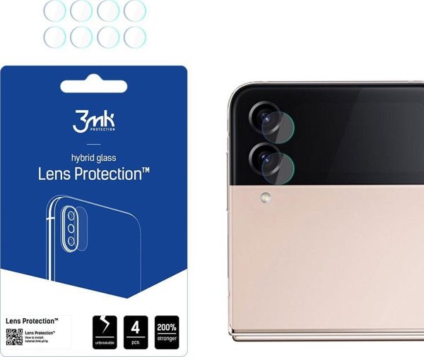 3MK Προστατευτικό Φακού Camera FlexibleGlass για Samsung Galaxy Z Flip4 - 4 Τεμάχια