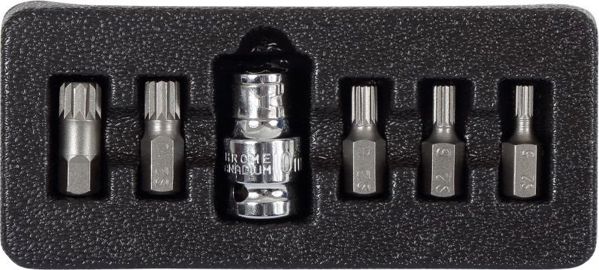 Pro-Line Σετ Μύτες Spline M5-M12 6 Τεμαχίων με Αντάπτορα 1/2" (10751)