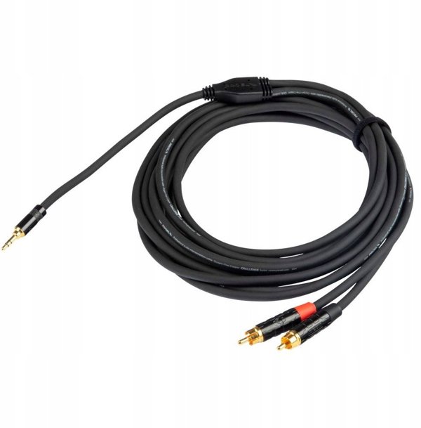 Αρσενικό στερεοφωνικό 3.5mm PROEL - 2 x αρσενικό RCA, 1.5m, μαύρο