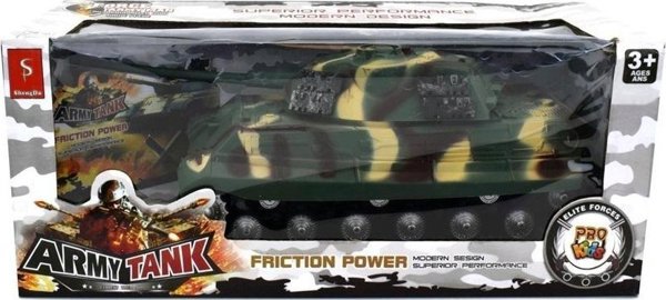 Pro Kids Παιδικό Τανκ με Κίνηση, Στρατιωτικό Όχημα από Πλαστικό με Ρεαλιστικές Λεπτομέρειες