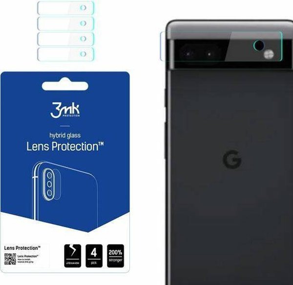 3MK Προστατευτικό Κάμερας Για Google Pixel 6a, Σετ 4 Τεμαχίων