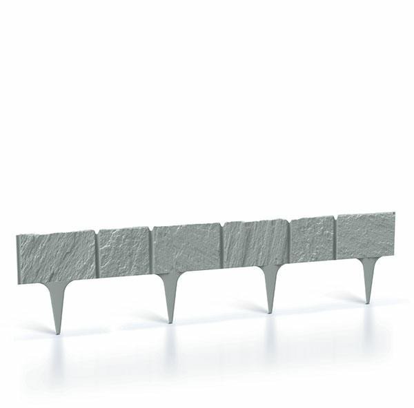 Prosperplast Περίθωριο Κήπου Garden Stone Beton 3.9m - Γκρι Διακοσμητικό Διαχωριστικό Παρτεριών