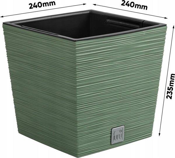 Γλάστρα για λουλούδια Donica Furu DFS240 Πράσινη PROSPERPLAST