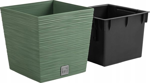 Γλάστρα για λουλούδια Donica Furu DFS240 Πράσινη PROSPERPLAST