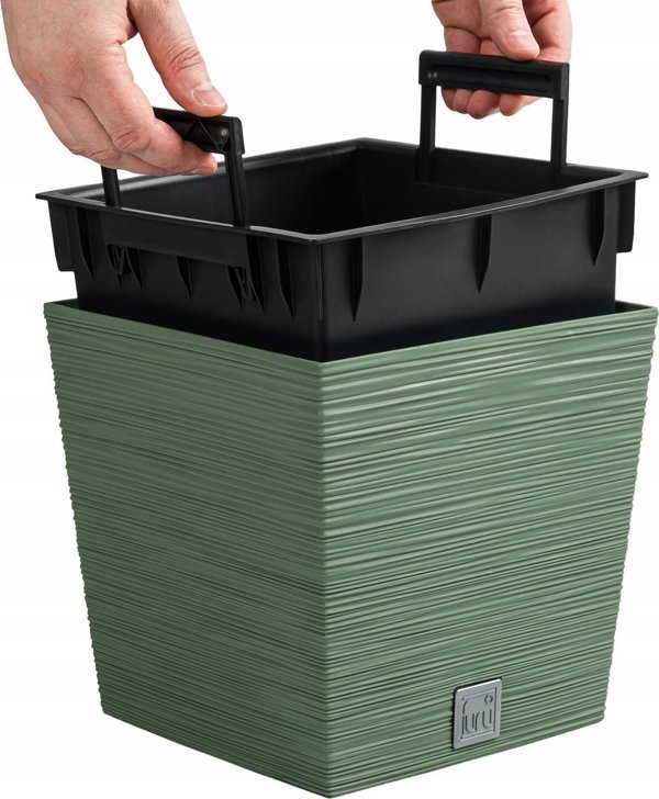 Γλάστρα για λουλούδια Donica Furu DFS240 Πράσινη PROSPERPLAST