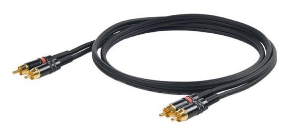 2 x RCA αρσενικό - 2 x RCA αρσενικό, 1.5m, μαύρο