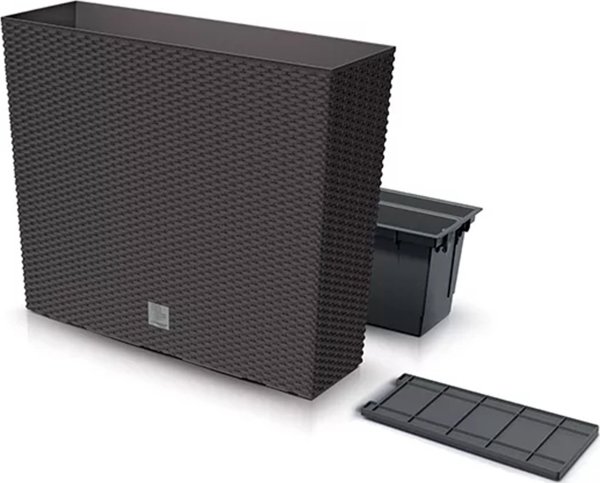 Prosperplast Γλάστρα Rato Case Tower DRC600T Πλαστική, Καφέ Umbra, 60cm