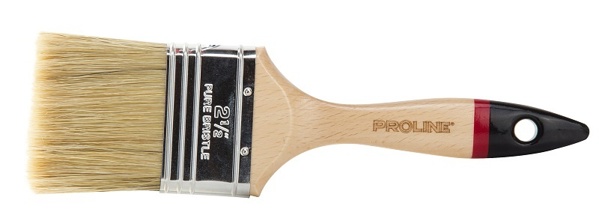 Pro-Line Επαγγελματικό Αγγλικό Πινέλο 41103, 2.5", Ξύλινη Λαβή, Φυσική Τρίχα TOPS 90 για Ελαιοχρώματα