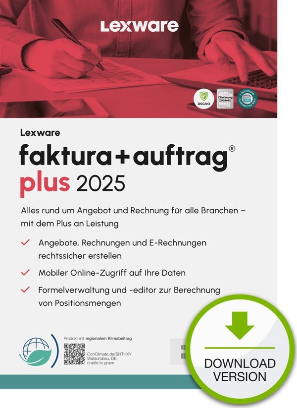 Lexware Lexware ESD invoice+auftrag plus 2025 Λήψη Jahresversi 14201398 9783648179352
