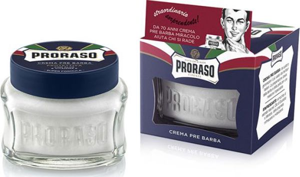 Proraso PRORASO Μπλε Κρέμα Προετοιμασίας για Ξύρισμα 100ml