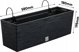 Κρεμαστή γλάστρα μπαλκονιού Prosperplast DFC600W Antra