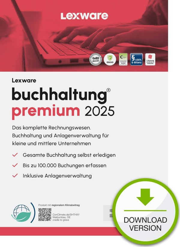 Πρόγραμμα Lexware LEXWARE ESD buchhaltung premium 2025 απεριόριστη διάρκεια λήψη