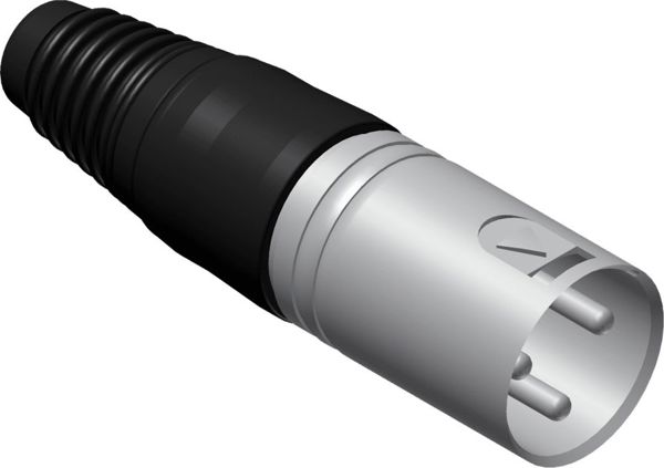 Procab VC3MX-P XLR Αρσενικό Βύσμα Μικροφώνου 3-Pin - Σετ 50 Τεμαχίων, Μαύρο