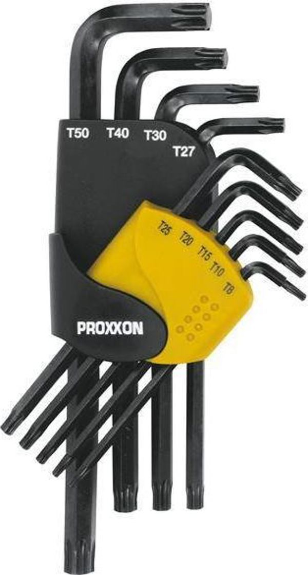 Proxxon Σετ Κλειδιών TX 9 Τεμαχίων, Επαγγελματικά Κλειδιά Allen από Ατσάλι Χρωμίου-Βαναδίου, PR23944