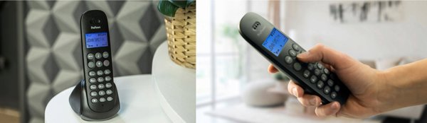 Τηλέφωνο DECT PROFOON PDX-300BW με 1 ακουστικό, μπλε
