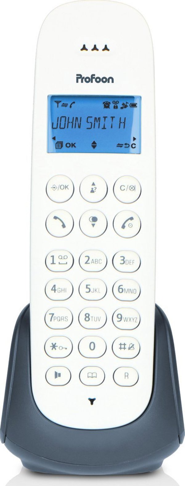 Τηλέφωνο DECT PROFOON PDX-300BW με 1 ακουστικό, μπλε