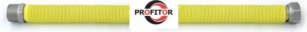 PROFITOR Ανοξείδωτος σωλήνας για αέριο Emipiu GW - GZ 1/2" - 1/2" 50 - 100cm (67150)