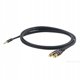 PROEL αρσενικό στερεοφωνικό 3.5mm - 2 x αρσενικό RCA, 1.5m, μαύρο