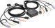 Διακόπτης Eaton Eaton Tripp Lite series 2-Port USB/HD Cable KVM Switch με Ήχο/Βίντεο, Καλώδια και Κοινή Χρήση Περιφερειακών USB - KVM-/Ήχος-/USB-Διακόπτης - 2 x KVM/Ήχος/USB - 1 τοπικός χρήστης - Επιτραπέζιος