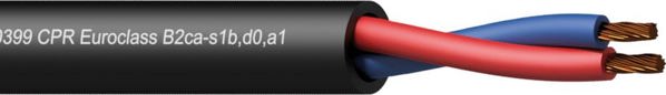 Καλώδιο ηχείων Procab CLS225-B2CA/1 - 2 x 2.5 mm² - 13 AWG - EN50399 CPR Euroclass B2ca-s1b,