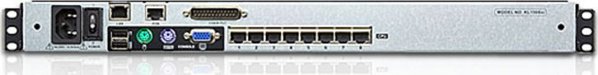 Διακόπτης ATEN ATEN KL1508AIN-AXA-AG ALTUSEN KVM 8-port Υψηλής Πυκνότητας Διπλής Ράγας LCD19 + Πληκτρολόγιο + Touchpad, 191U