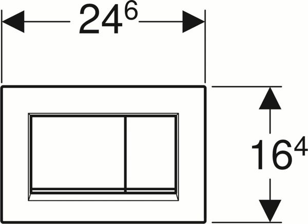 Πλήκτρο έκπλυσης Geberit Sigma 30 για WC ματ χρώμιο (115883JQ1)