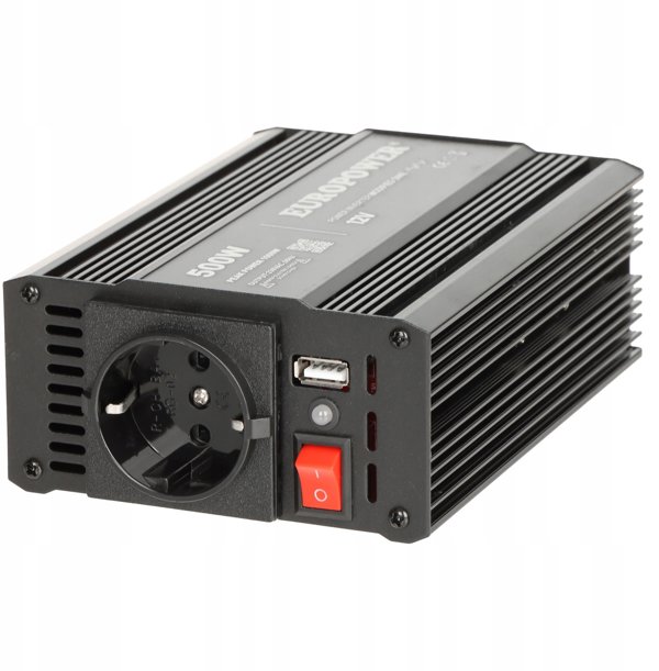 Europower Μετατροπέας Τάσης INV/12/500/MS/S 500W, 12V σε 230V για Ασφαλή Τροφοδοσία