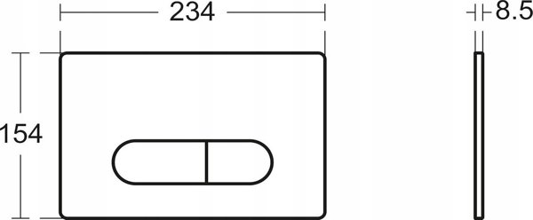 Κουμπί έκπλυσης Ideal Standard BUTTON FOR WC R0115AA OLEAS M1 WHITE