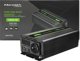 Μετατροπέας QOLTEC Μετατροπέας τάσης Monolith | 1000W | 2000W | 12V σε 230V | Καθαρό Ημίτονο