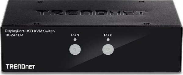 TRENDnet TK-241DP 2-Port 4K DisplayPort USB KVM Switch, Μαύρο