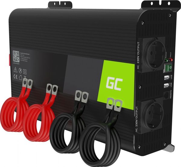 Μετατροπέας Green Cell Μετατροπέας τάσης Inverter Green Cell PRO 12V σε 230V 2000W/4000W Καθαρό ημίτονο