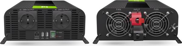 Μετατροπέας Green Cell Μετατροπέας τάσης Inverter Green Cell PRO 12V σε 230V 2000W/4000W Καθαρό ημίτονο