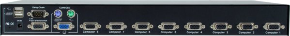 Διακόπτης LevelOne LevelOne KVM-3208 διακόπτης KVM Δυνατότητες τοποθέτησης σε ράφι Μαύρο