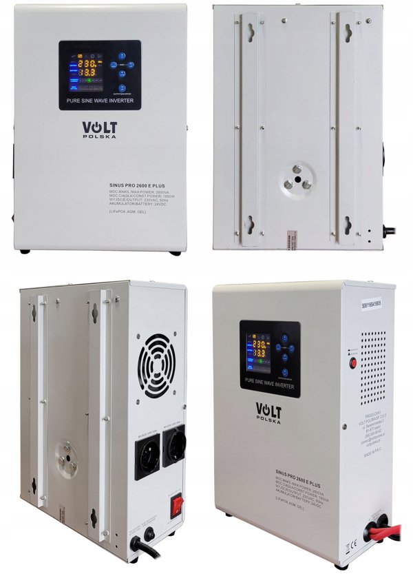 Przetwornica VOLT POLSKA SINUSPRO 2600 E PLUS 24/230V (1800/2600W) [AGM, GEL, LiFePO4]