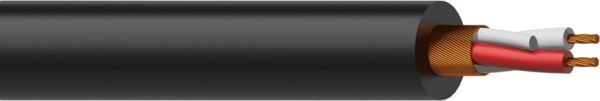 Procab MC305/1 Ισορροπημένο Καλώδιο Μικροφώνου 2 x 0.23 mm2, 24 AWG, 100 Μέτρα, Μαύρο