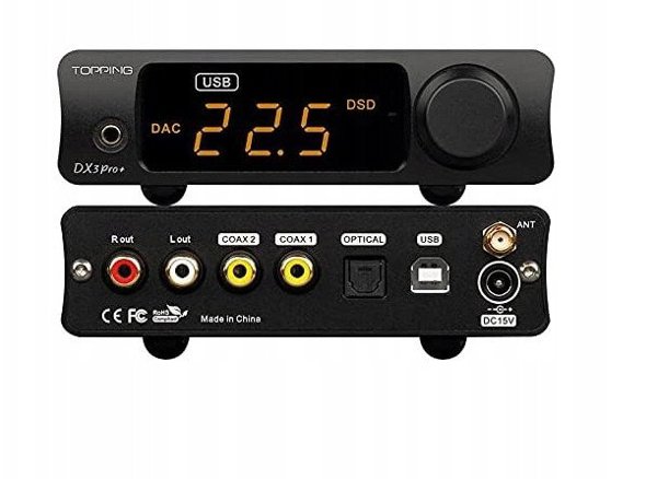 Μετατροπέας DAC Topping DX3 Pro+ Χρώμα: Μαύρο