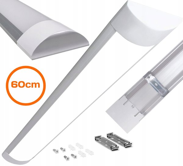 LTC Slim Φωτιστικό Οροφής LED 20W 60cm, IP20, 1750lm, 6000K, Αλουμίνιο