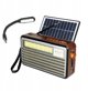Ραδιόφωνο PS φορητό Liwa Retro με ηλιακό πάνελ (MK-193BT), FM, Bluetooth, USB, SD, AUX, λάμπα USB, γκρι