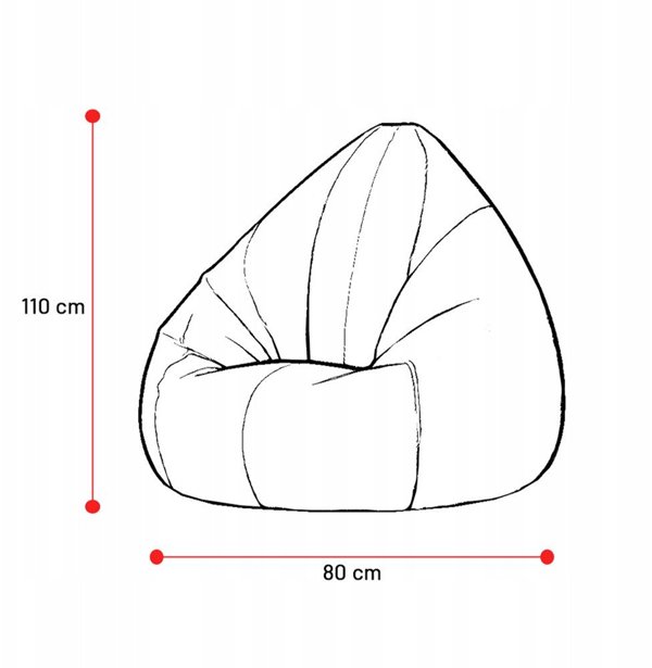 Pufa dla dziecka Diablo Chairs, zielona Craft Edition