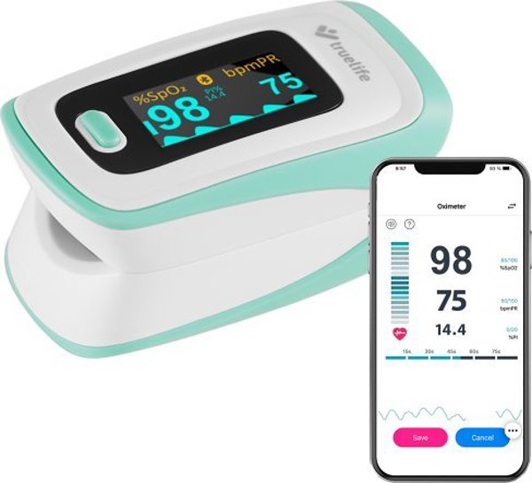 TrueLife X5 BT Παλμικό Οξύμετρο Δακτύλου με Bluetooth για Μέτρηση Οξυγόνου και Καρδιακών Παλμών