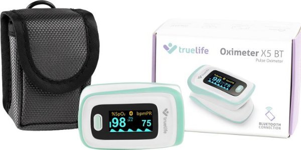 TrueLife X5 BT Παλμικό Οξύμετρο Δακτύλου με Bluetooth για Μέτρηση Οξυγόνου και Καρδιακών Παλμών