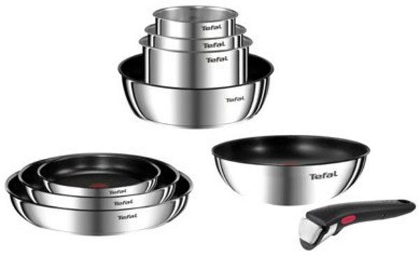 Tefal Ingenio Emotion Σετ Κατσαρόλες και Τηγάνια 10 Τεμαχίων με Αφαιρούμενες Λαβές