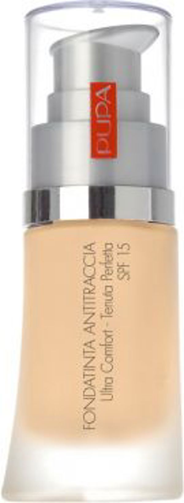 Pupa No Transfer Foundation SPF15 υγρό foundation 02 Light Beige 30ml