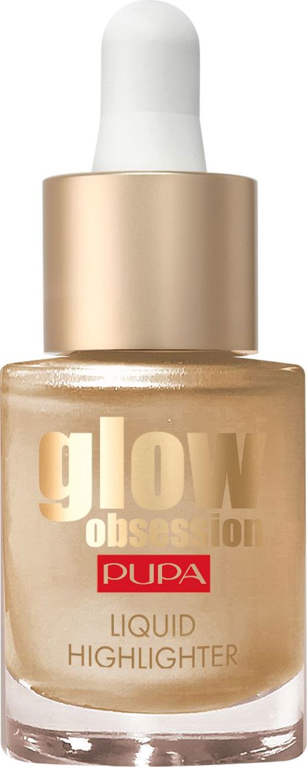 Pupa Glow Obsession Υγρό Highlighter Προσώπου 100 Sunrise, Μεταλλικό Φινίρισμα