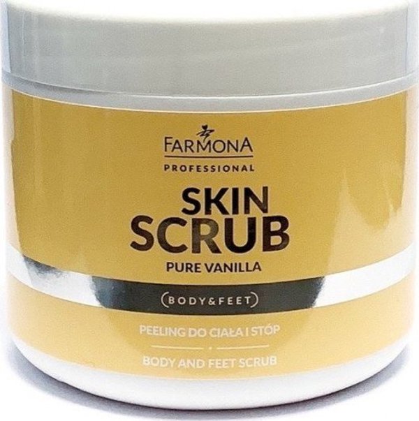 Farmona Skin Scrub Pure Vanilla Απολεπιστικό Σώματος & Ποδιών με Ζάχαρη 500g