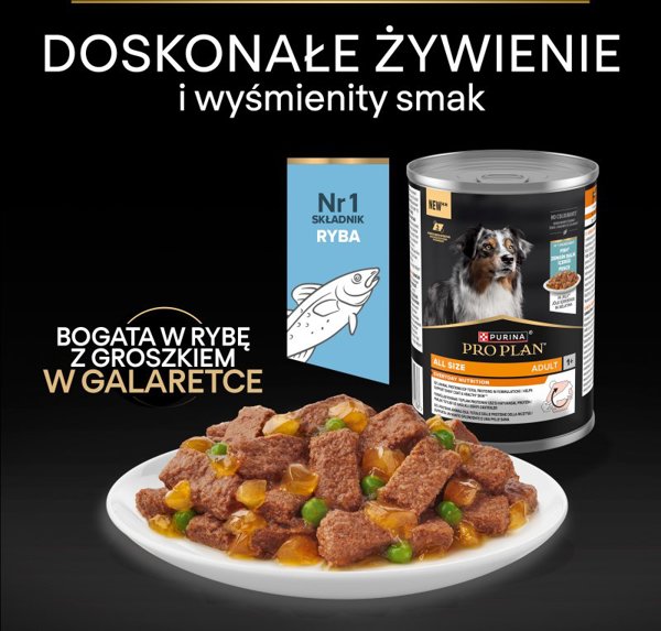 PURINA PRO PLAN ADULT Dog Ryba w galarecie 400gr