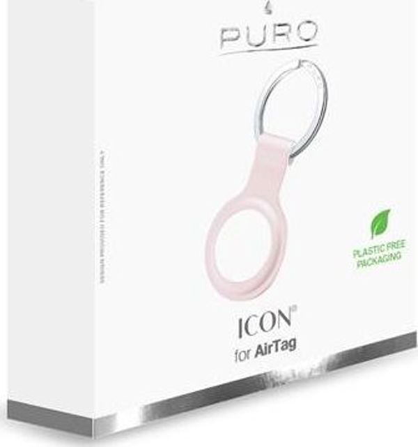 Θήκη σιλικόνης Puro PURO ICON για Apple AirTag (ροζ της άμμου)