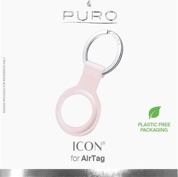 Θήκη σιλικόνης Puro PURO ICON για Apple AirTag (ροζ της άμμου)